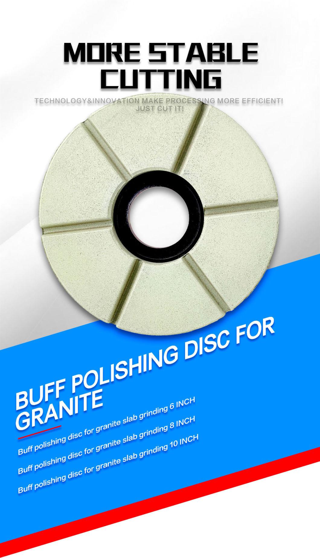 250mm Black Buff Polishing Granite Abrasive Polishing Disc