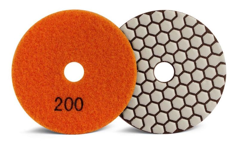 100mm Resin Pad Dry Diamond Polishing Pad for Granite Marble Stone