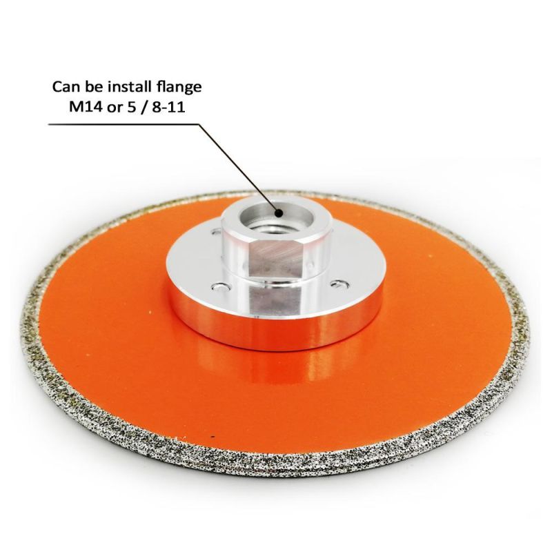 Single Side Coated Electroplated Turbo Diamond Disc Granite Saw Blade for Granite Marble Cutting