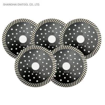 4.5inch/115mm Diamond Turbo Cutting Blades with Multi Holes Fotr Granite Marble Concrete Masonry