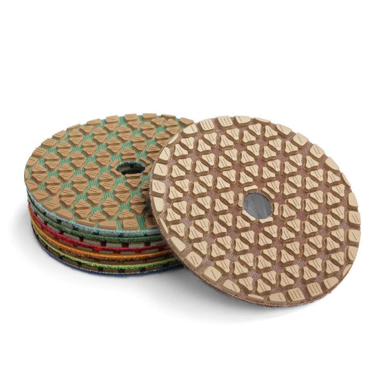 3inch/4inch Flexible Resin Bond Dry Polishing Pad for Granite Marble