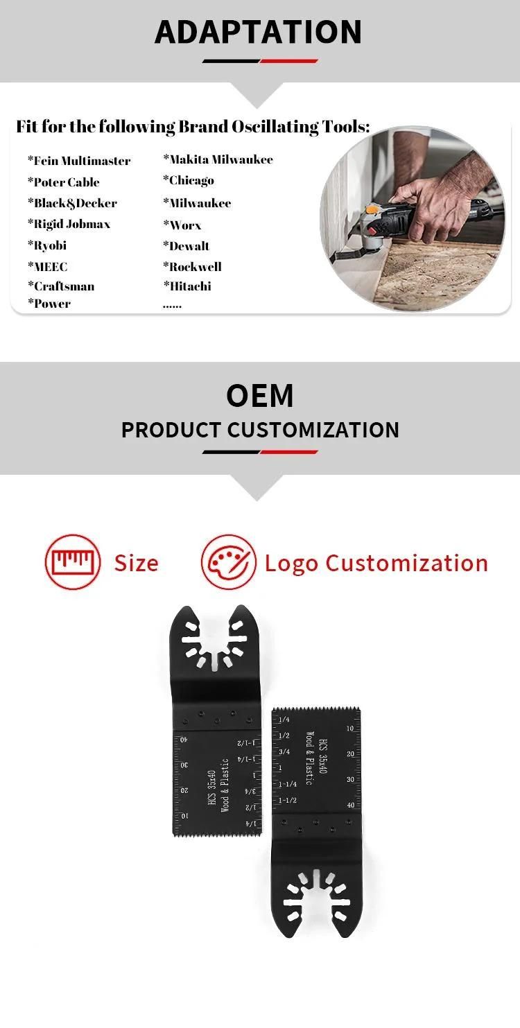 45mm Hcs Oscillating Multi Tool Saw Blade for Wood and Plastics