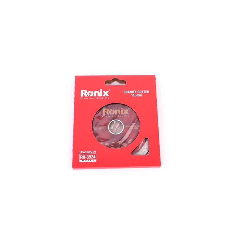 Ronix Model Rh-3524/3525/3526/3527 115~300mm Wet Dry Portable Granite Diamond Cutting Disk