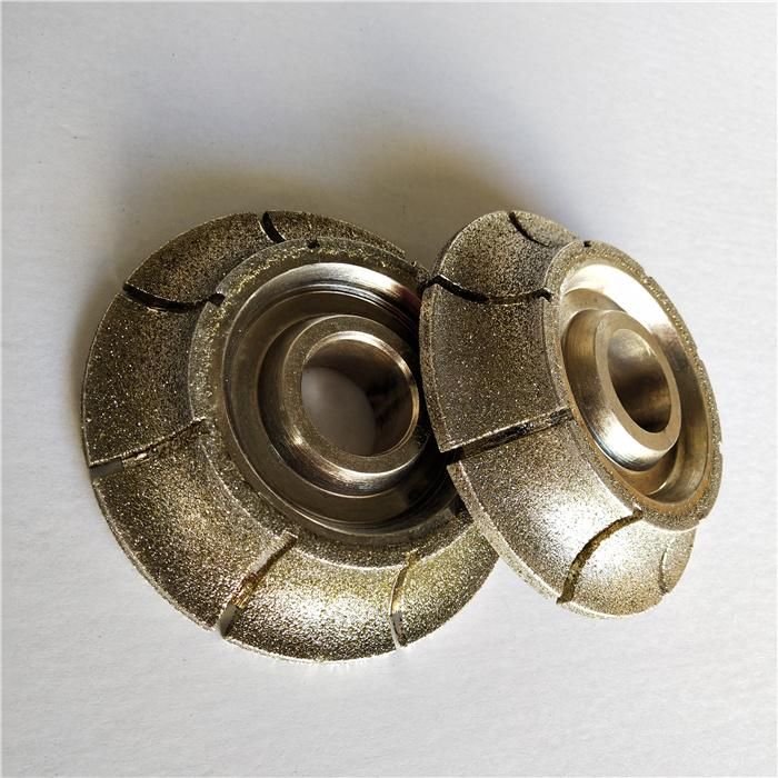 Diamond Electroplated Hand Wheel Grinding Polishing Round Edge Profile Wheels for Marble Granite