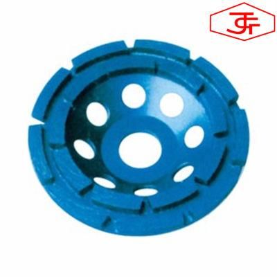 Double Row Diamond Grinding Cup Wheel Cutting Marble