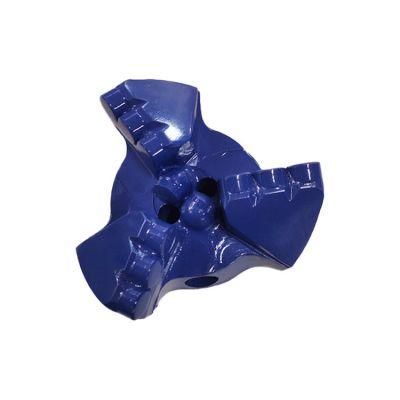 Mine Drilling Rig Parts Steel Body 3wings PDC Drag Drill Bit for Water Drilling