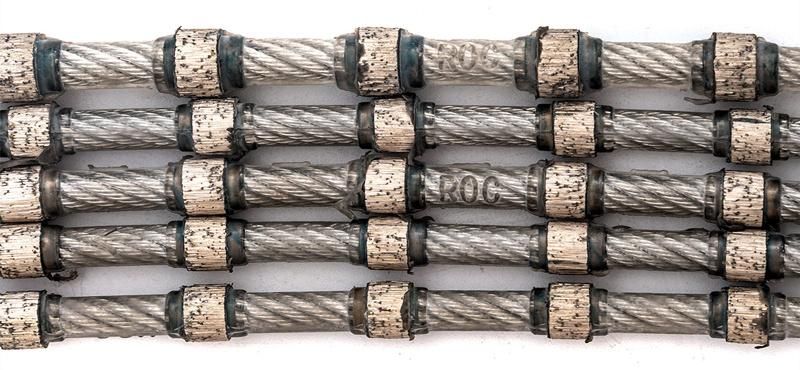 11.0X6.0mm 37bpm Marble Block Cutting Diamond Wire Saw