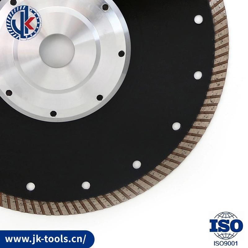 Jk Tools Hot Pressed Sintered Turbo Diamond Saw Blade with Flange for Stone Cutting