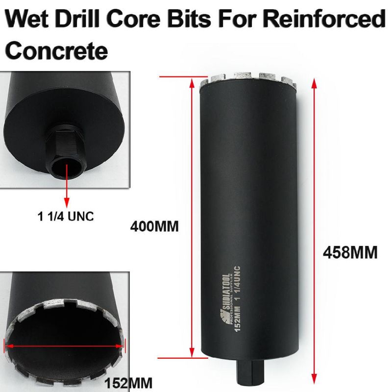 Supreme Wet Drill Core Bits for High Psi/Reinforced Concrete