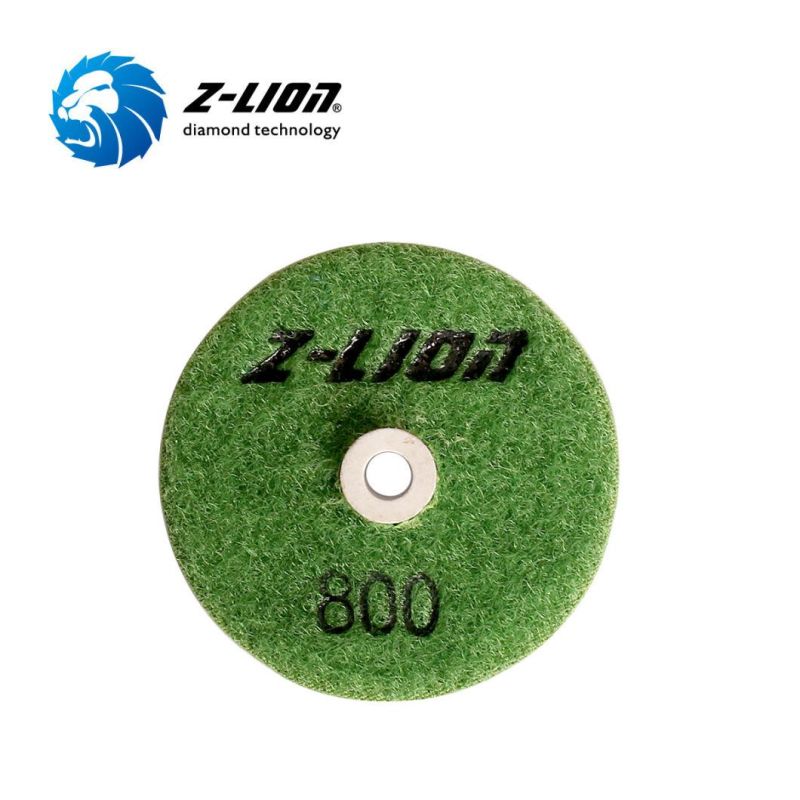 Z-Lion 2" Diamond Resin Bond Polishing Pad for Concrete Terrazzo Floor Dry Use