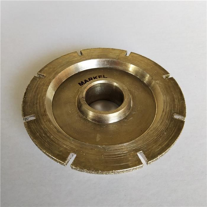 Diamond Electroplated Hand Wheel Grinding Polishing Round Edge Profile Wheels for Marble Granite