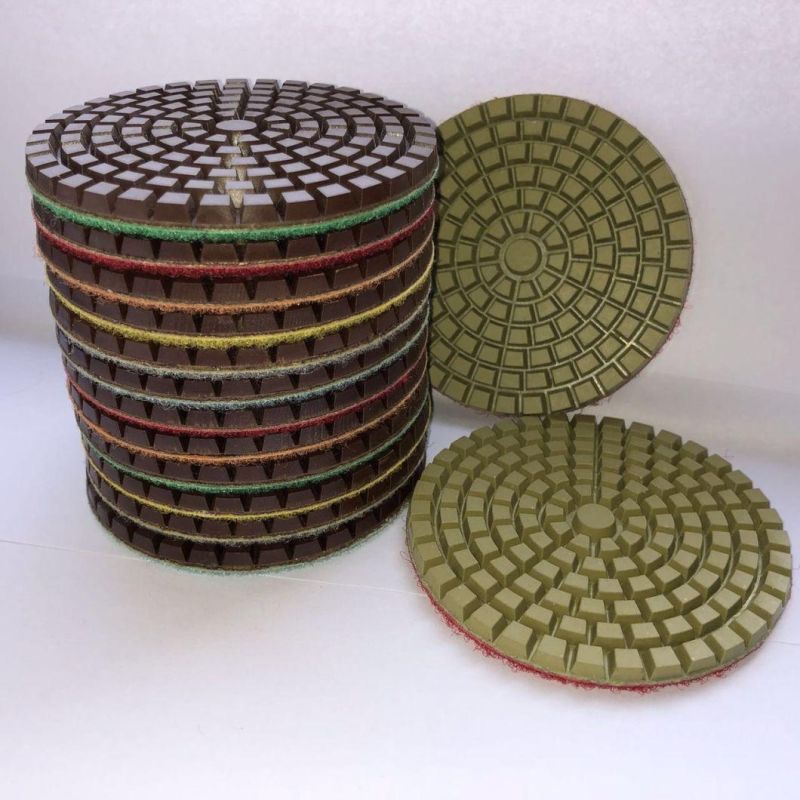 Stone Processing Flexible Wet Use Diamond Polishing Pads