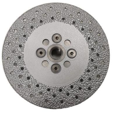 5 Inch Premium Quality Double Sided Circular Diamond Segment Vacuum Brazed Cutting&Grinding Disc for Polishing Stones Porcelain