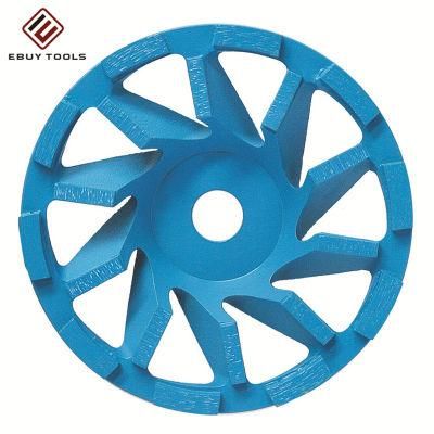 Special Shape Blue Diamond Cup Grinding Wheel Concrete Abrasive Wheel