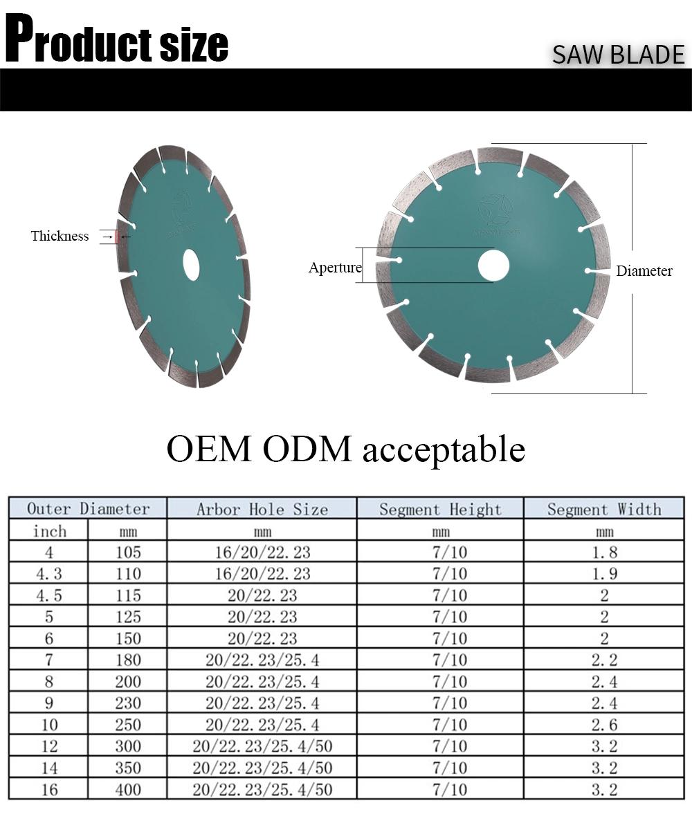 Diamond Saw Blade D180xw10xh22.23