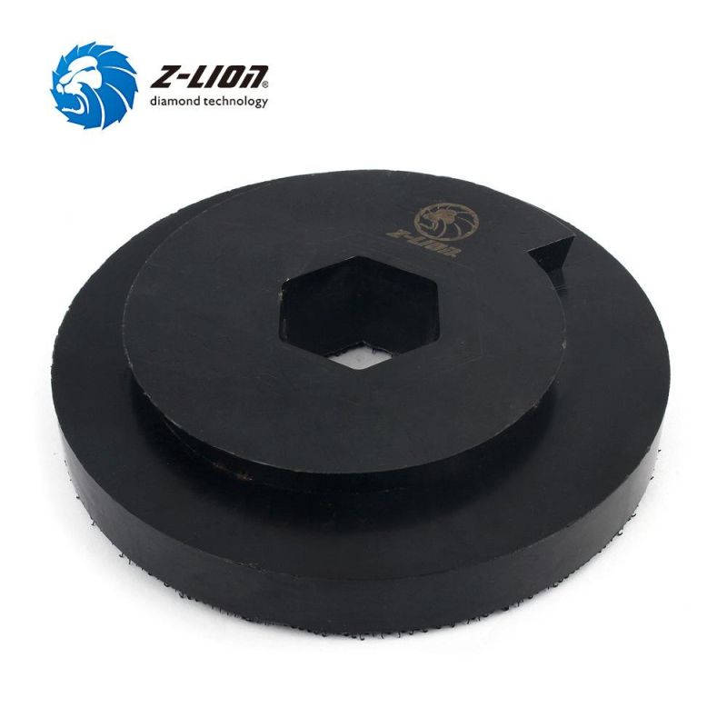 5" Snail Lock Black Polishing Backer Pad Holder for Edge Grinding Machine