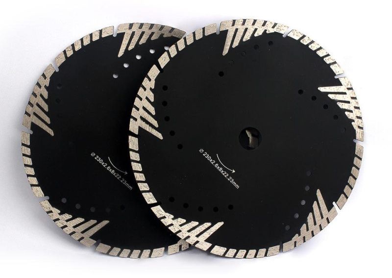 Zlion High Quality 230mm Protection Teeth Turbo Diamond Saw Blade