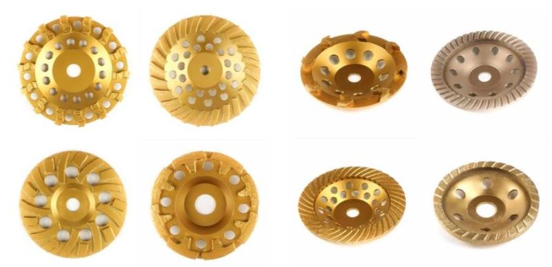 4.5"/115mm Segmented Diamond Turbo Grinding Cup Wheel for Concrete Arbor 7/8"