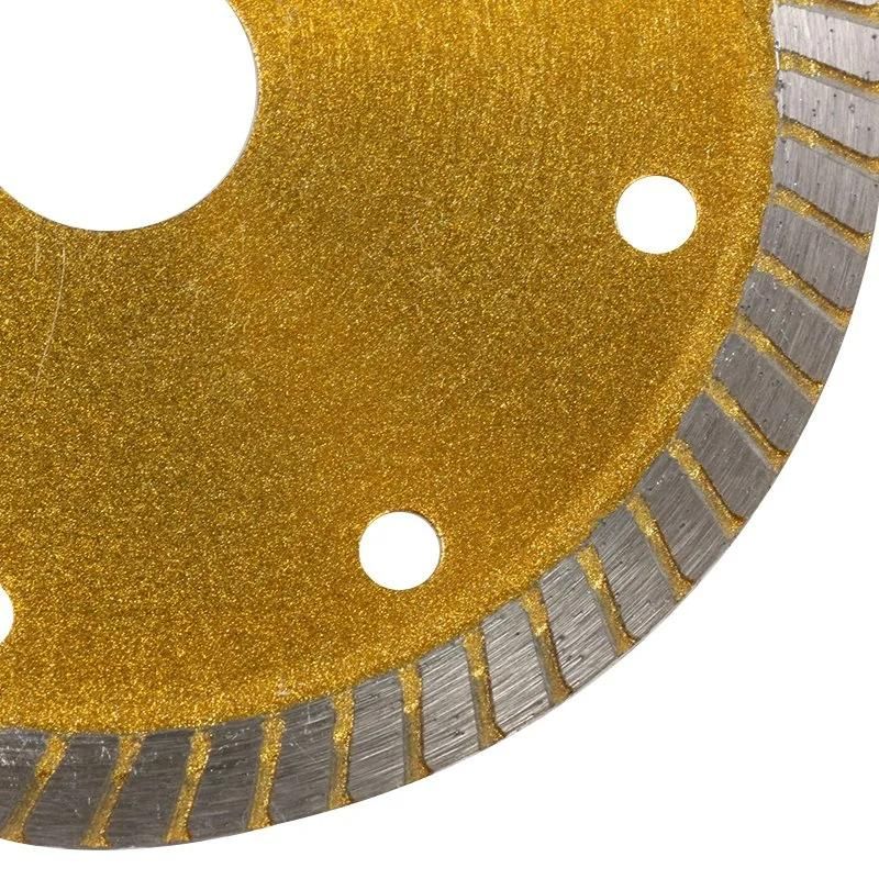 4.5 Inch 115mm Hot Press DIY Popular Turbo Shape Hot Press Diamond Saw Blade for Wet Dry Cutting