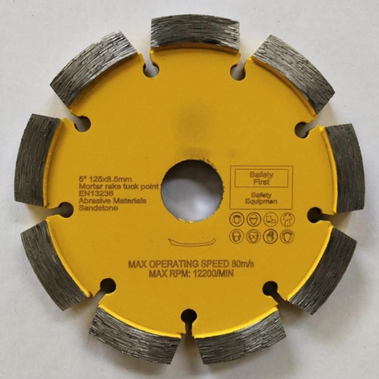 125mm Diamond Laser Welded Tuck Point Saw Blades for Concrete Mortar Removal