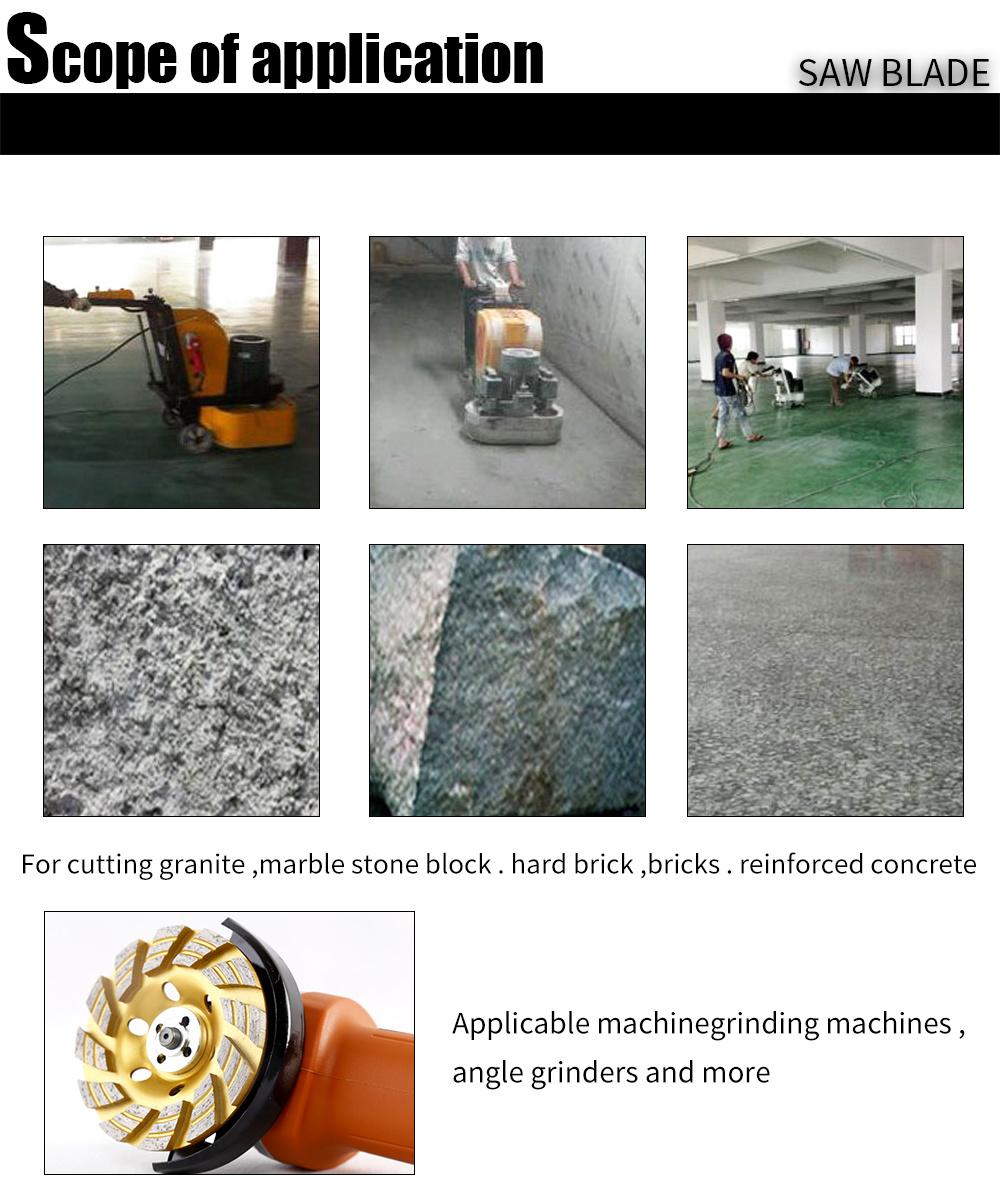 5inch Double Row Segment Grinding Floor Grinding Concrete Diamond Grinding Cup Wheels