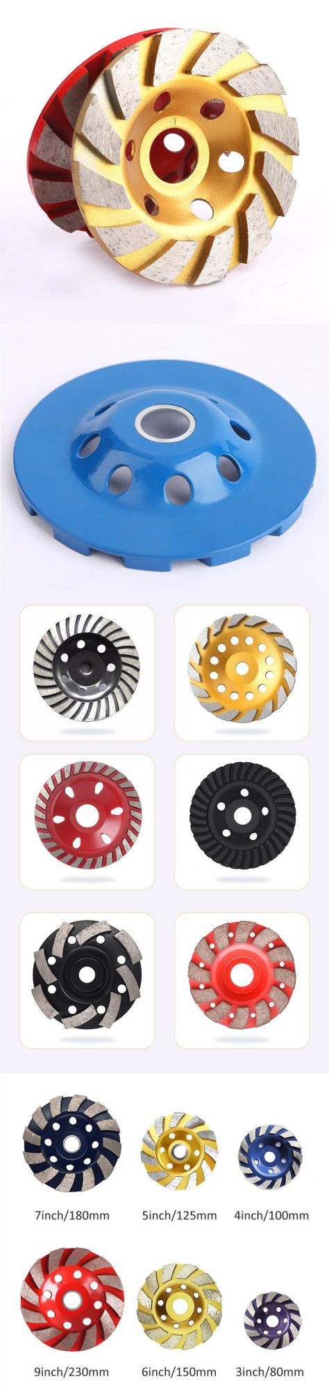 Diamond Grinding Wheel Turbo Diamond Grinding Cup Wheel