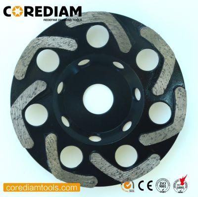 All Size Brazed Diamond Cup Wheel with F Segment for Concrete and Masonry Materials in Your Need/Diamond Grinding Cup Wheel/Diamond Tools