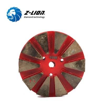 4&quot; Metal Diamond Abrasive Grinding Wheel Concrete Floor Polishing Pad