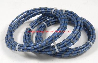 Granite Block Squaring Diamond Wire Saw Plastic Rope Wire Saw Granite Stone Cutting