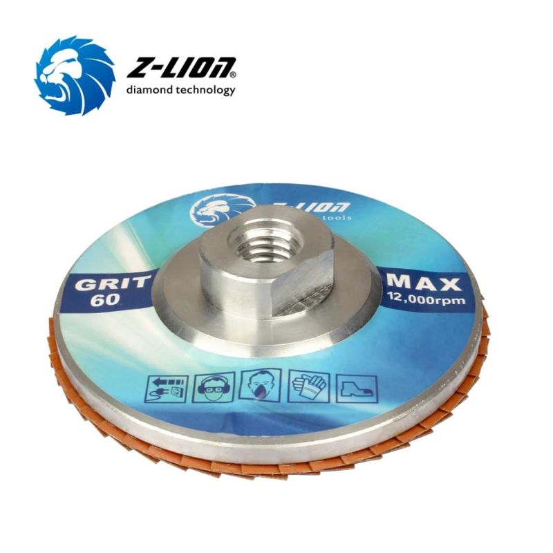 Z Lion Electroplated Diamond Flap Polishing Disc for Stone, Concrete, Glass, Ceramics