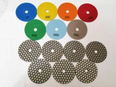 100mm 7 Step Diamond Dry Polishing Pad for Stones