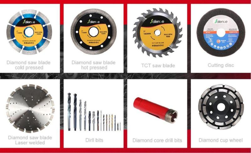 4-14" Circular Saw Blade, Diamond Cutting Disc for Masonry Granite Concrete/Brick Wall Marble