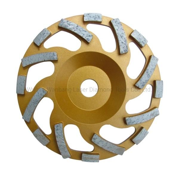 4-7 Inch Arrow Shape Segment Diamond Grinding Cup Wheels