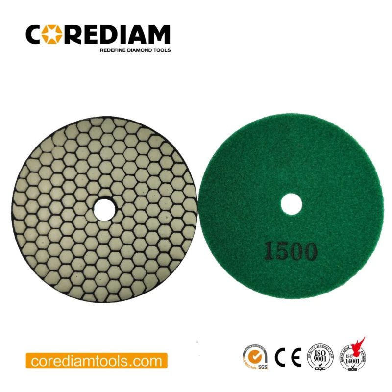 Diamond Polishing Pads Dry to Stone