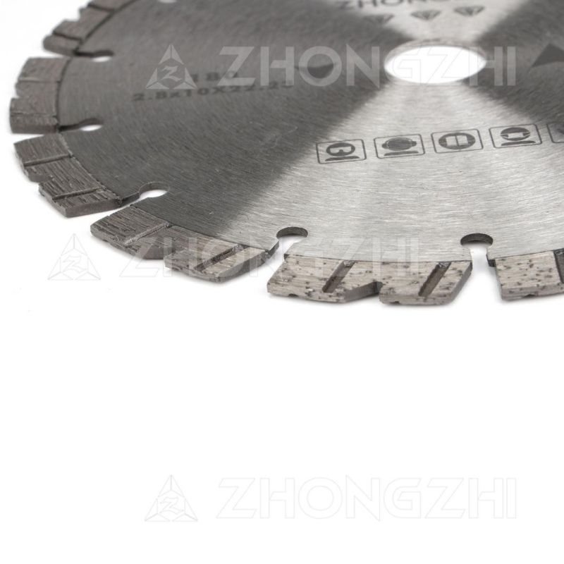 Laser Diamond Saw Blade with V-Shaped Bevel Segment