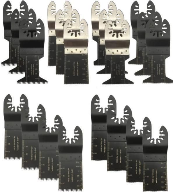 20piece Pack Wood Quick Release Oscillating Multi Tools Oscillating Saw Blades Set