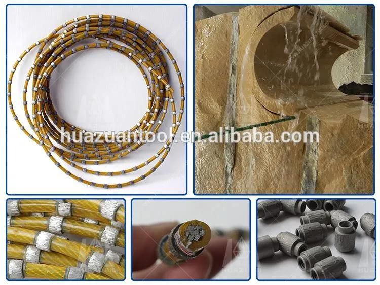 High Efficiency Diamond Plastic Coating Wire Saw for Stone Profiling