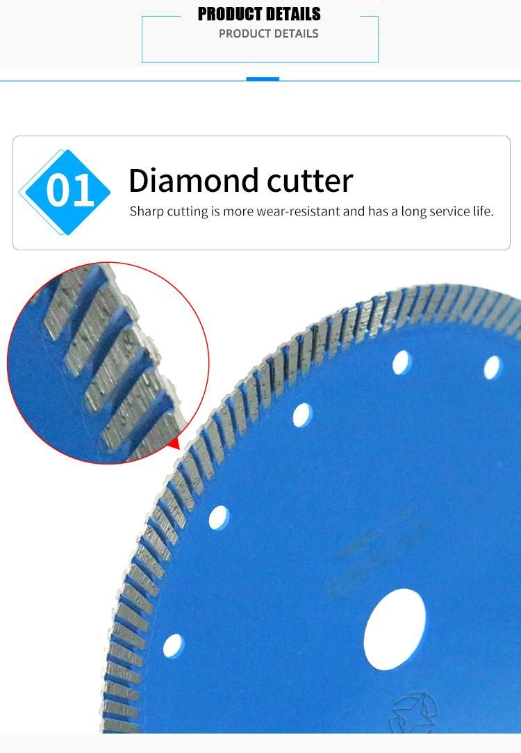 Turbo Super Thin 4.13 Inch Diamond Cutting Disc Saw Blade for Ceramic Tile Granite Porcelain