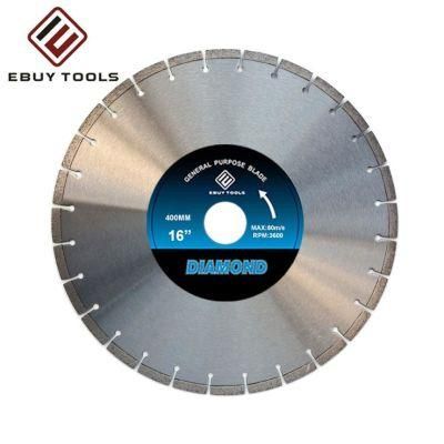 400mm Ebuy Tools Laser Welded Turbo Segment Diamond Saw Blade Welding Cutting Disc for Reinforced Concrete Cutting