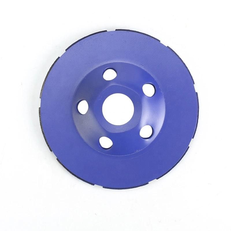 125 mm Cold Pressed Diamond Double Row Cup Grinding Wheel for Concrete