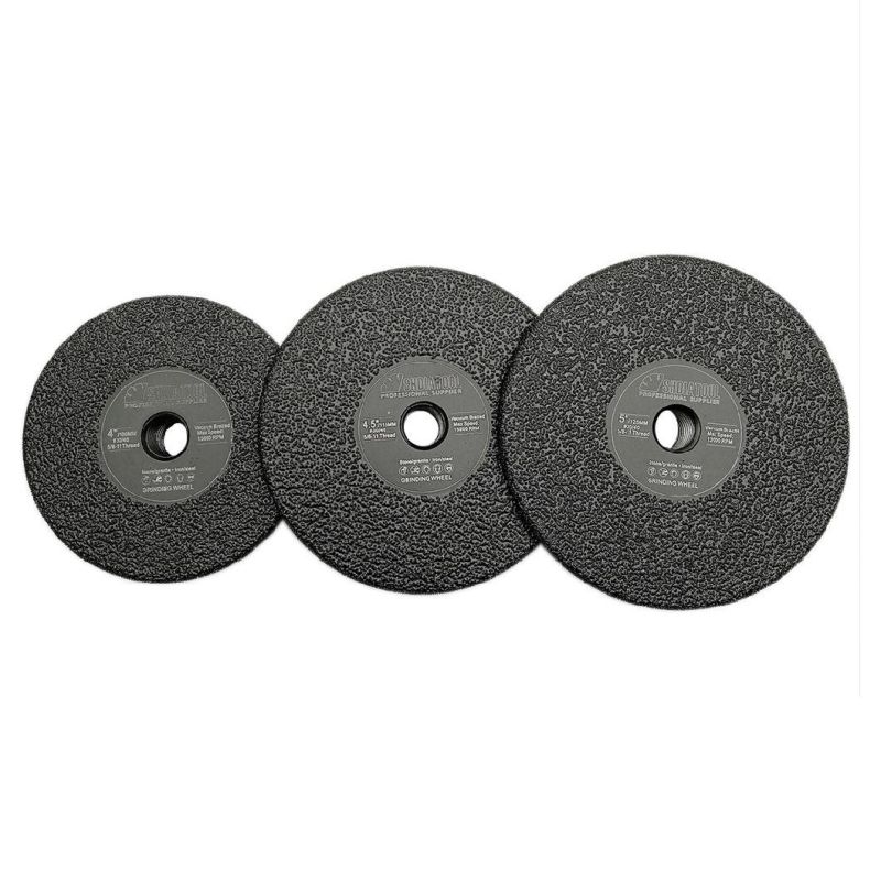 Shdiatool Vacuum Brazed Diamond Flat Grinding Wheel for Granite Marble Concrete Artifical Stone Masonry Ceramic