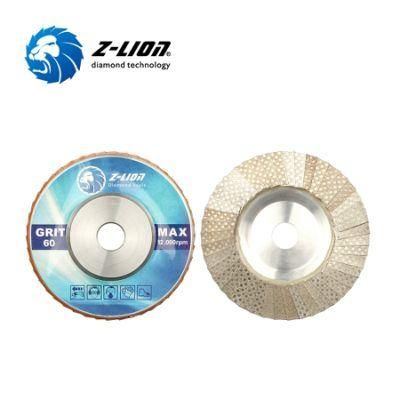 Zlion Electroplating Diamond Flap Abrasive Disc for Toughened Building Reflective Float Acid Etched Glass