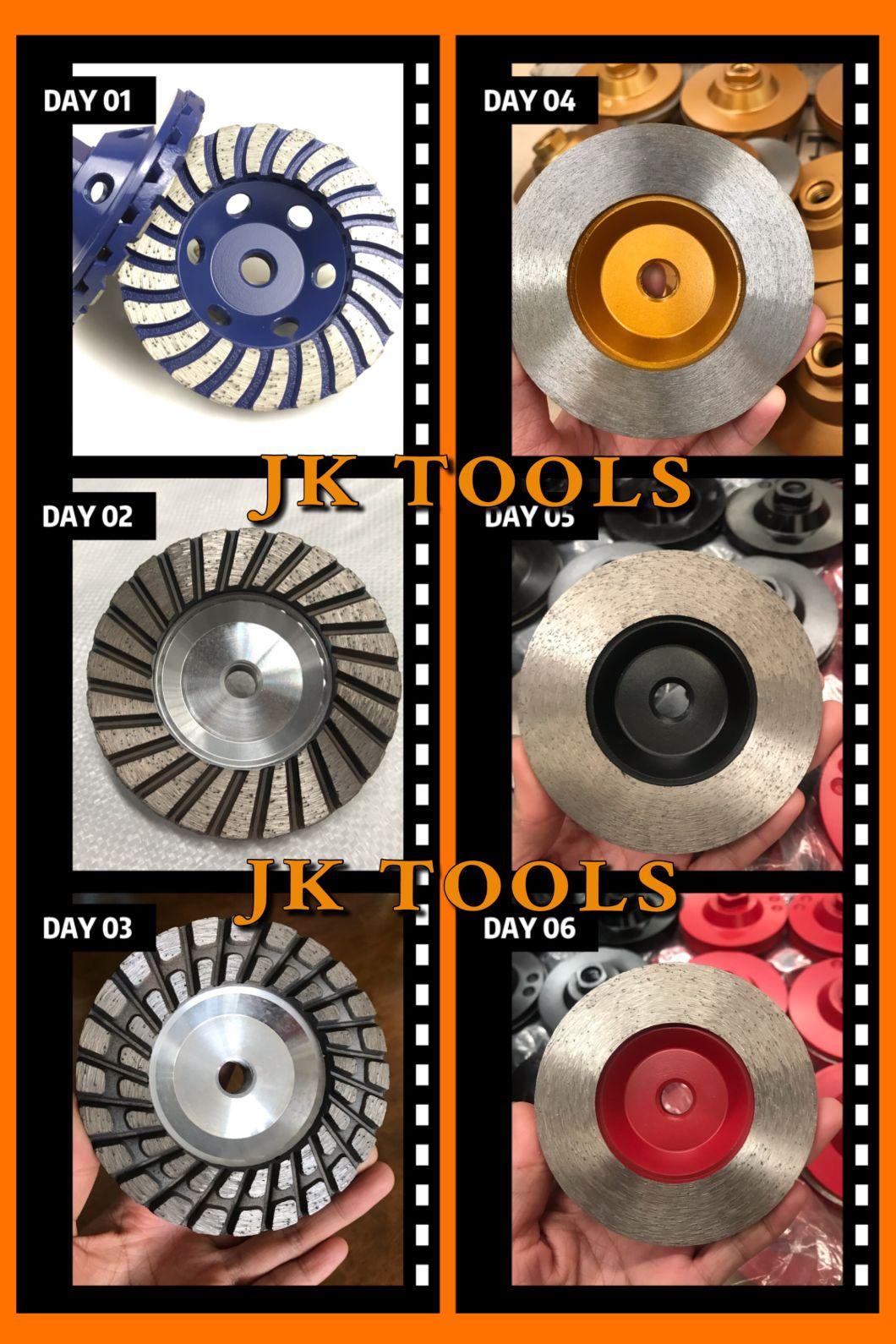 #60/#120/#180/#220 Grit Abrasive Tools / Diamond Cup Wheel/ 4′ ′ 100mm M14 Continuous Rim Cup Wheel for Grinding Stone