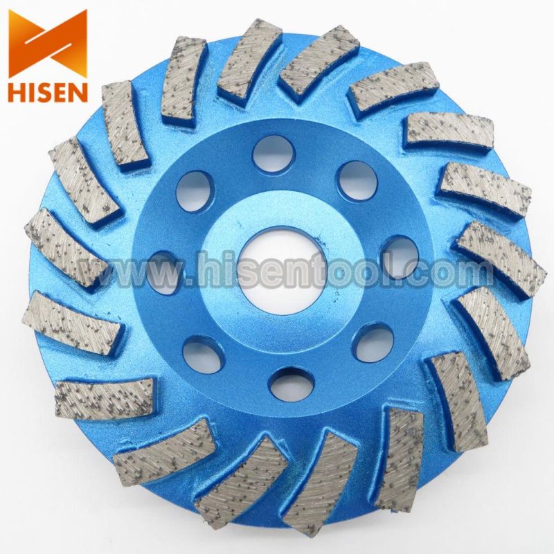 5/8"-11 Thread Spiral Turbo Diamond Grinding Cup Wheel