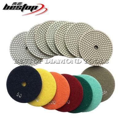 Flexible Diamond Wet Polishing Pad for Granite and Marble