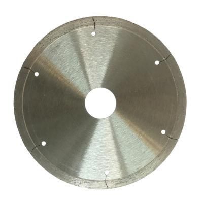 Professional Continuous Rim Diamond Saw Blade with Laser-Slot/Cutting Tools/Diamomd Tools/Circular Saw