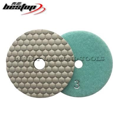 4 Inch Diamond Dry 3 Step Granite Polishing Pad