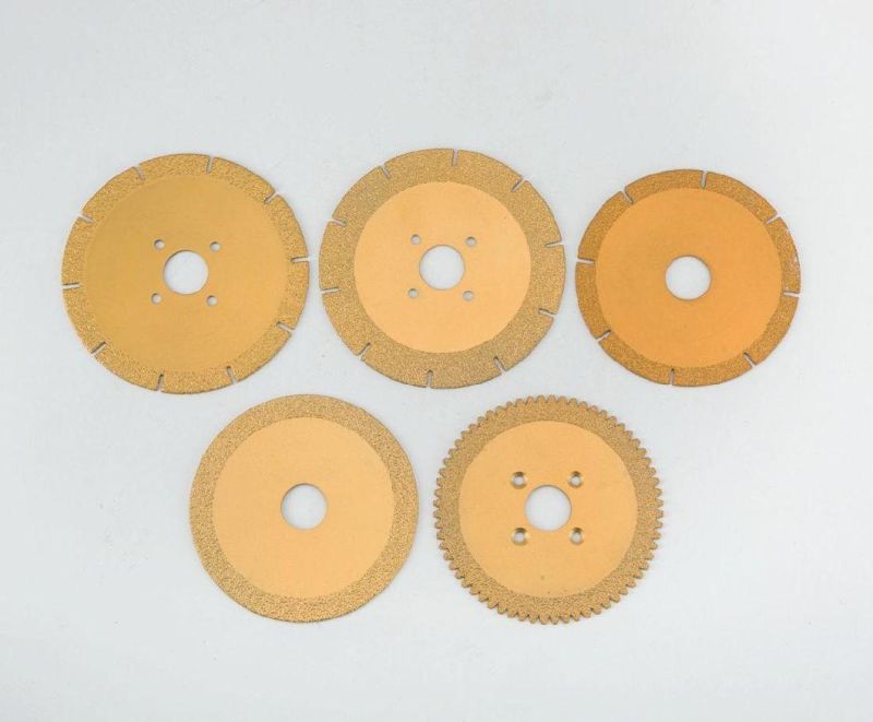 China Factory Vacuum Brazed Diamond Blade for Stone