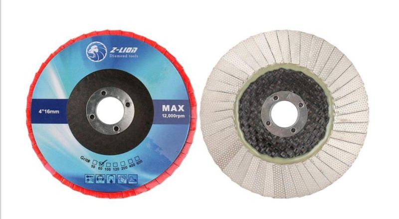 Z Lion Quality Diamond Abrasive Disc Flap Wheel for Angle Grinder