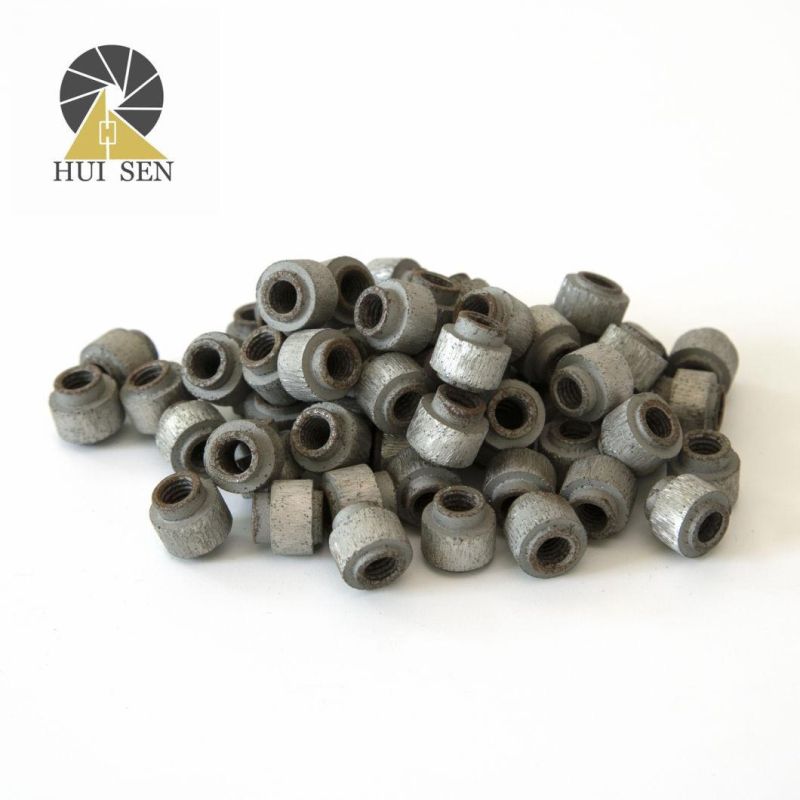 Electroplated Sintered Beads of Diamond Wire Saw Beads